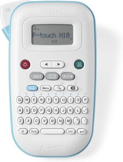 Brother Labelprinter P-touch Btag PT-N10 draagbaar qwerty 12mm wit