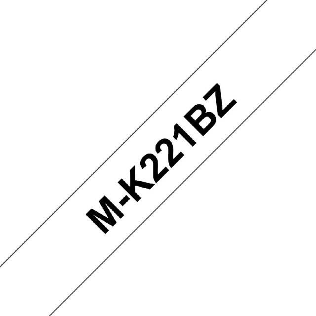 Brother Labeltape P-touch M-K221 9mm zwart op wit