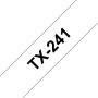 Brother TX-241 labelprinter-tape Zwart op wit (TX-241) - Thumbnail 2