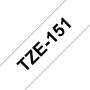 Brother Labeltape P touch TZE 151 24mm zwart op transparant - Thumbnail 1