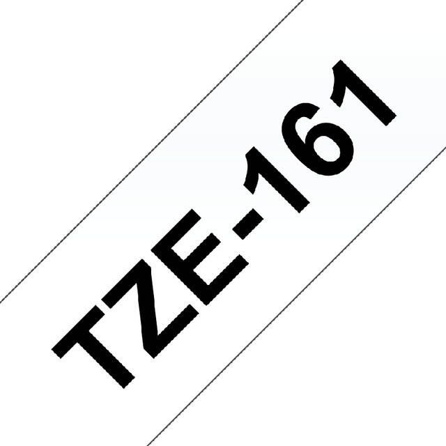 Brother Labeltape P-touch TZE-161 36mm zwart op transparant - Foto 1