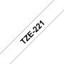 Brother Labeltape P-touch TZE-221 9mm zwart op wit - Thumbnail 2