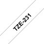 Brother Labeltape P-touch TZE-231 12mm zwart op wit - Thumbnail 2