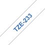 Brother Labeltape P-touch TZE-233 12mm blauw op wit - Thumbnail 1