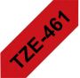Brother Labeltape P-touch TZE-461 36mm zwart op rood - Thumbnail 2