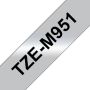 Brother Labeltape P-touch TZE-M951 24mm zwart op zilver - Thumbnail 1