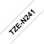 Brother Labeltape P touch TZE N241 18mm zwart op wit - Thumbnail 2