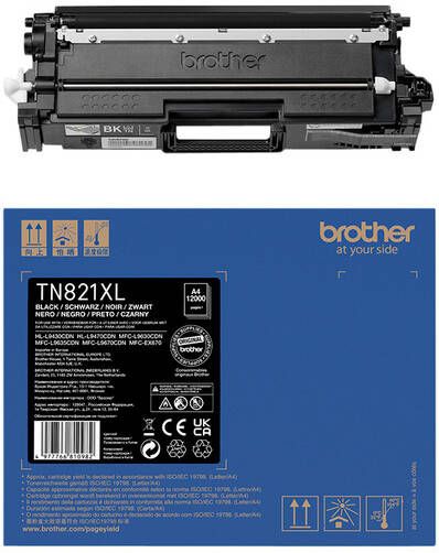 Brother Toner TN-821XLBK zwart
