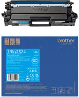 Brother Toner TN-821XXLC blauw