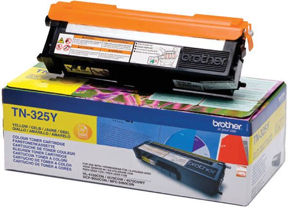 Brother TN-325Y tonercartridge 1 stuk(s) Origineel Geel (TN-325Y)