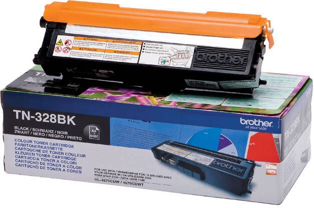 Brother TN-328BK tonercartridge 1 stuk(s) Origineel Zwart (TN-328BK)
