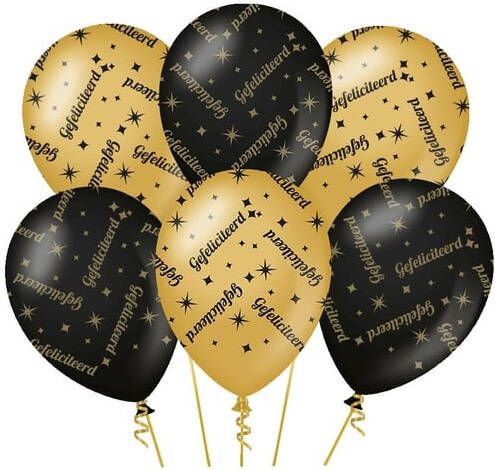 Bruna office Classy party balloons Gefeliciteerd