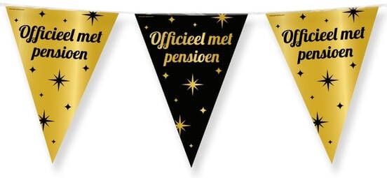Bruna office Classy Party flags foil Pensioen