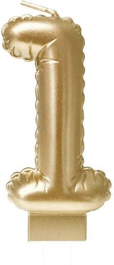Bruna office Foil balloon candle gold 1