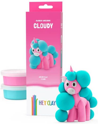 Bruna office Klei Hey Clay eenhoorn set Ã  3 delen