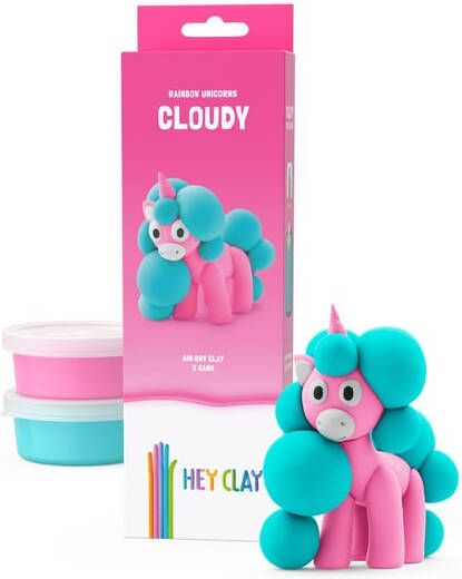 Bruna office Klei Hey Clay eenhoorn set Ã  3 delen