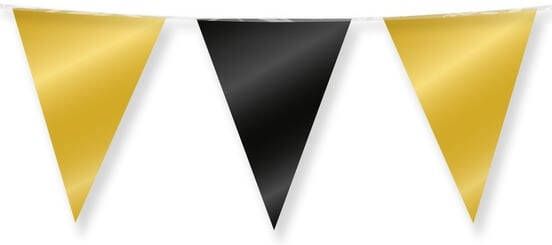 Bruna office Party Flag Foil Gold and black