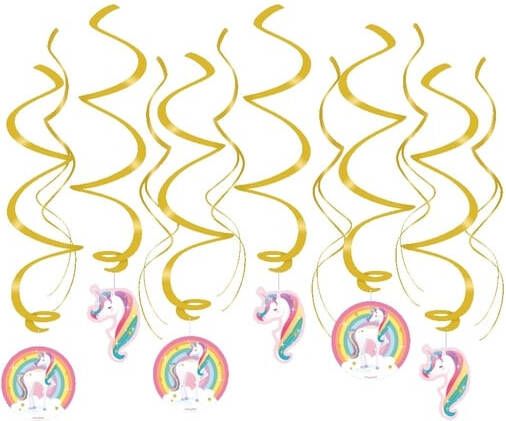 Bruna office Swirl decorations Unicorn