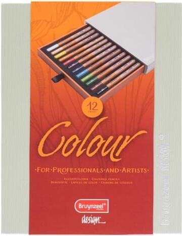 Bruynzeel Kleurpotlood Design met luxe bewaardoos setà 12 kleuren