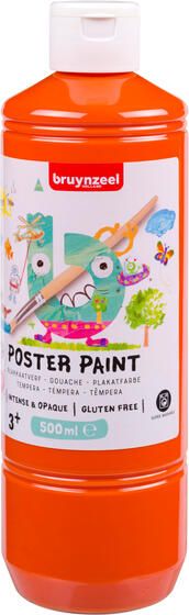 Bruynzeel Plakkaatverf fles à 500ml oranje