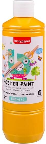Bruynzeel Plakkaatverf fles Ã  500ml geel