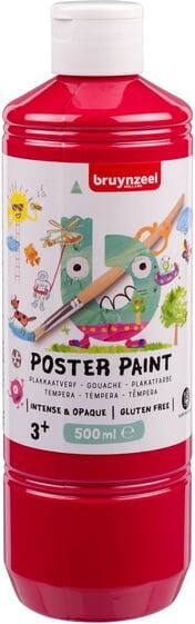 Bruynzeel Plakkaatverf fles Ã  500ml primair rood