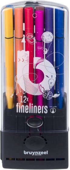 Bruynzeel Fineliner Teens 0 4mm ass 12 stuks
