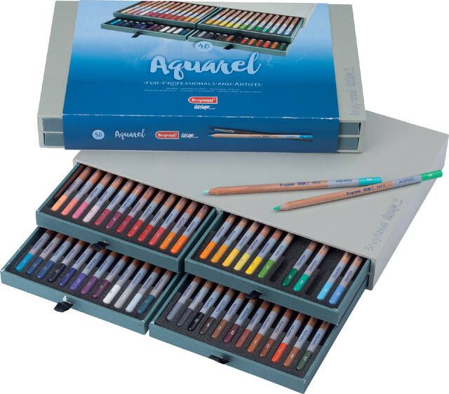 Bruynzeel Design Kleurpotloden Bruynzeel 8835 Design aquarel 48stuks assorti