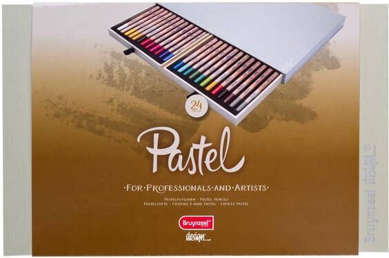 Bruynzeel Design Kleurpotloden Bruynzeel 8840 Design pastel 24stuks assorti
