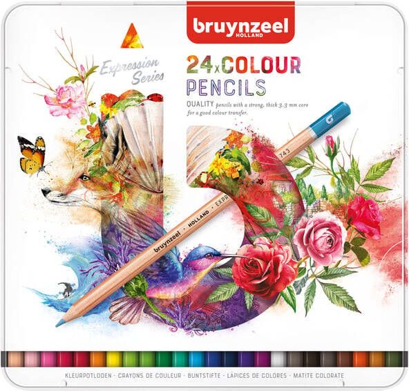 Bruynzeel Kleurpotloden Expression colour blik Ã  24 stuks