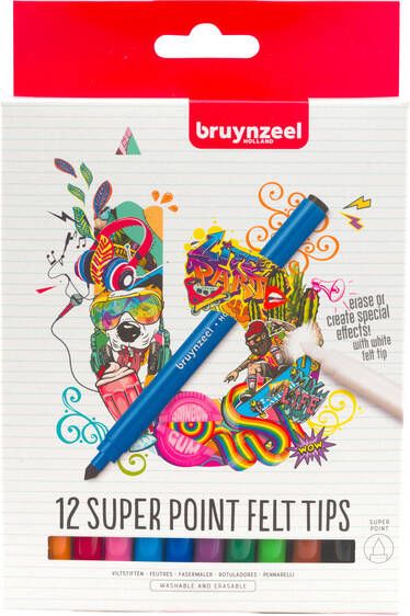 Bruynzeel Kleurstift Teens Superpoint setÃƒ 12 kleuren