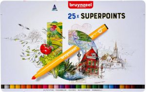 Bruynzeel Viltstift Expression super points blik Ã  25 stuks assorti