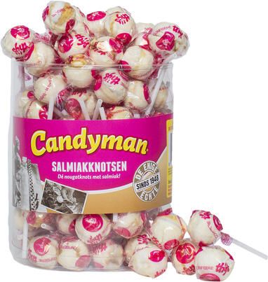Candyman Lolly Salmiakknotsen 60 stuks - Foto 1