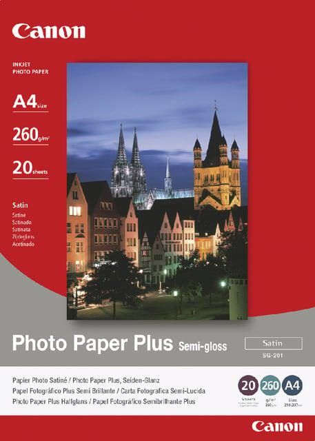 Canon Inkjetpapier SG-201 A4 260gr semi glossy 20 vel