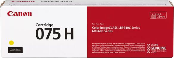 Canon 075 H tonercartridge 1 stuk(s) Origineel Geel (6366C002)