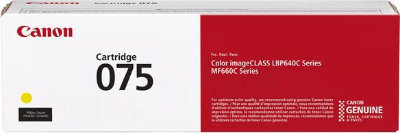 Canon 075 tonercartridge 1 stuk(s) Origineel Geel (6362C002)