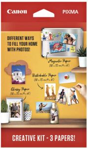 Canon Fotopapier creatieve kit met 3 soorten papier