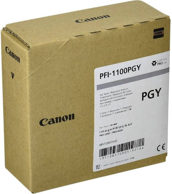 Canon Inktcartridge PFI-1100 foto grijs