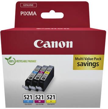 Canon Inktcartridge CLI-521 3 kleuren