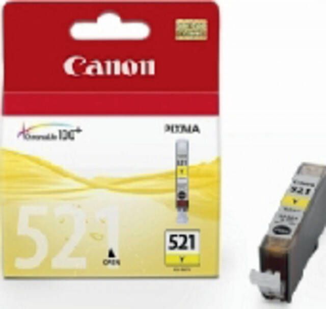Canon inktcartridge CLI-521Y 447 pagina&apos;s OEM 2936B001 geel