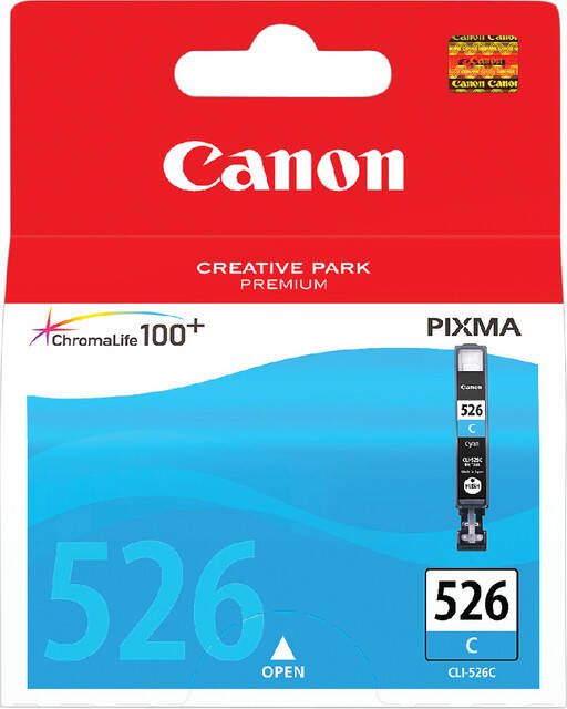 Canon inktcartridge CLI-526C 462 pagina&apos;s OEM 4541B001 cyaan