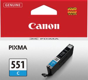 Canon inktcartridge CLI-551C 332 pagina&apos;s OEM 6509B001 cyaan