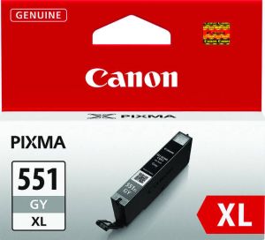 Canon inktcartridge CLI-551GY-XL 3.350 pagina&apos;s OEM 6447B001 grijs