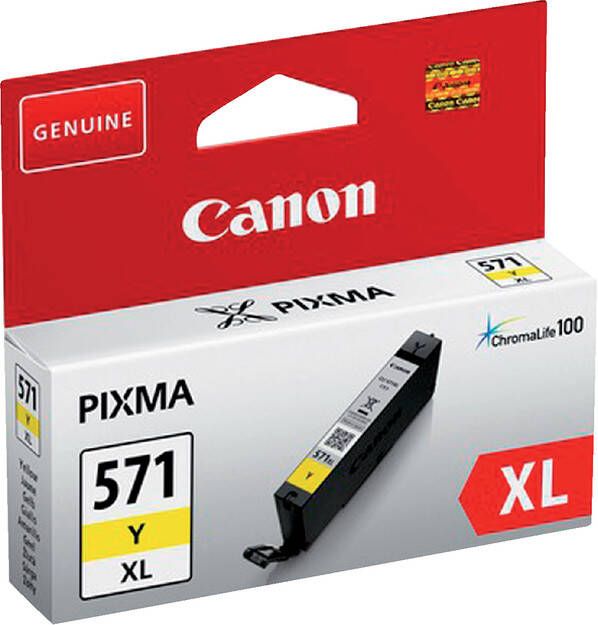 Canon inktcartridge CLI-571XL 715 pagina&apos;s OEM 0334C001 geel