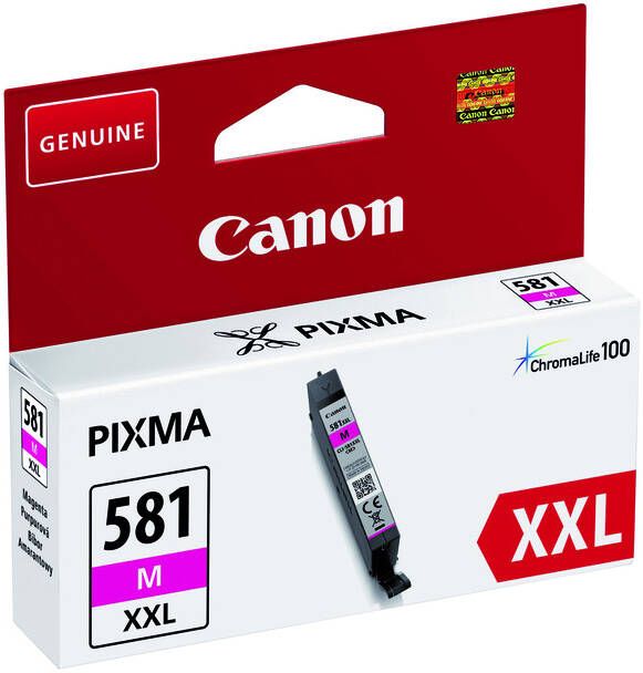 Canon inktcartridge CLI-581M XXL 367 foto&apos;s OEM 1996C001 magenta