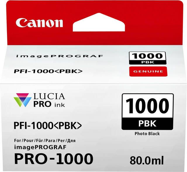 Canon Inktcartridge PFI-1000 foto zwart