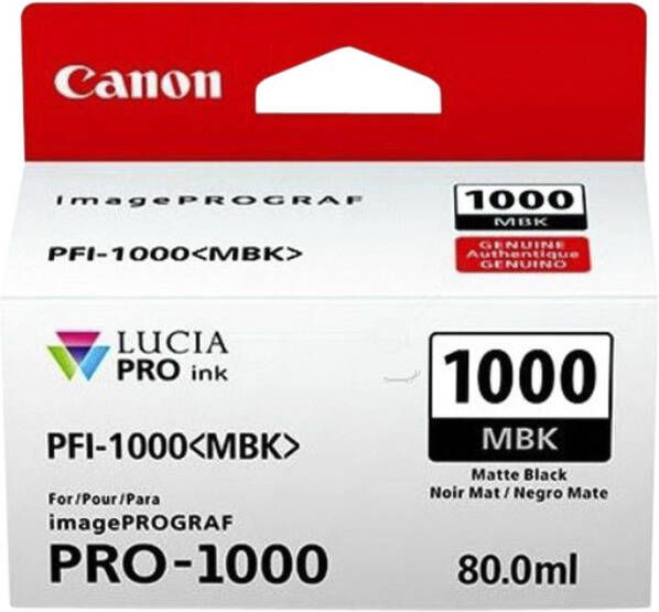 Canon Inktcartridge PFI-1000 mat zwart