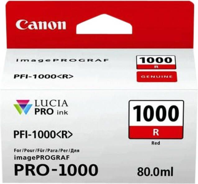Canon Inktcartridge PFI-1000 rood