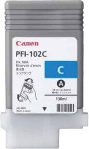 Canon inktcartridge PFI-102C 130 ml OEM 0896B001 cyaan