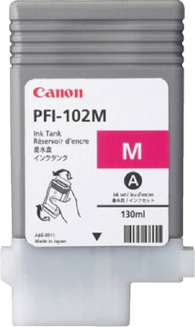 Canon inktcartridge PFI-102M 130 ml OEM 0897B001 magenta